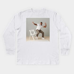 folding chair design Kids Long Sleeve T-Shirt